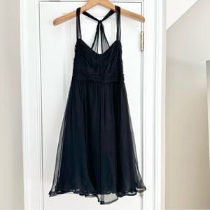 Little Black Chiffon Dress
